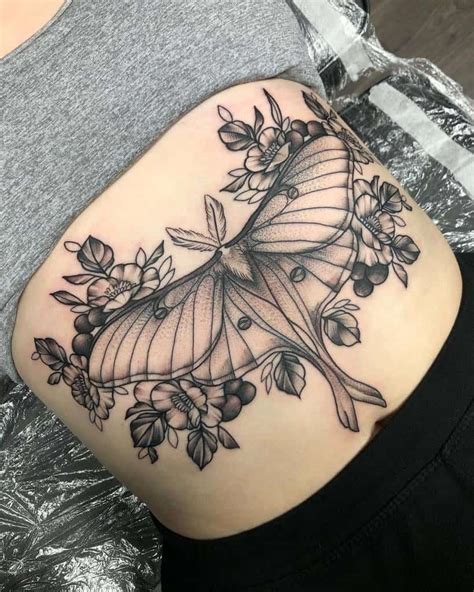 Top 10 sternum moth tattoo women ideas and inspiration